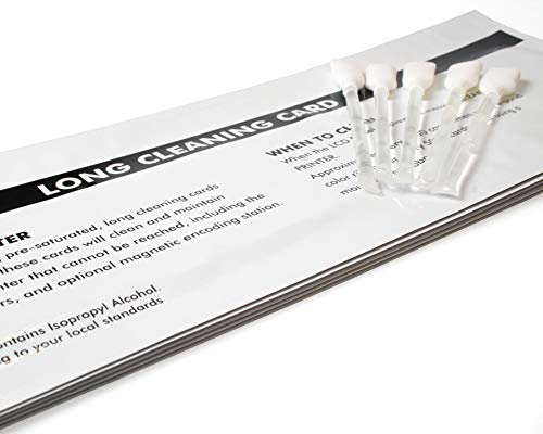 IDP Smart 30/31/50/51/70 Card Printer Cleaning Kit with 5 Cleaning Cards and 5 Cleaning Swabs
