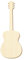 Holz Akustikgitarre - Deko Zuschnitte 5-50cm, Größe:49cm, Pack mit:1 Stück
