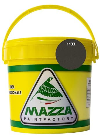 COLORIFICIO MAZZA Guaina Liquida Impermeabilizzante Monocomponente Colorata Pedonabile All’Acqua lt 5 lt 14 (5 Litri, Nero Antracite)