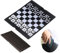 KOKOSUN Schachspiel Mini Schach Reise Set, Magnetisch Faltbares Brettspiele Reisespiel Geschenk für Kinder und Erwachsene