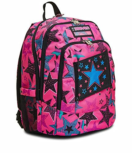 Zaino Scuola Seven Advanced Starbrighting Rosa Rotondo 42x31x23 cm