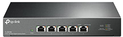 TP-Link TL-SX105 | Switch Ethernet non gestito a 5 porte 10G/Multi-Gig | Montaggio su desktop/parete | Plug & Play | Fanless | Robusto involucro in metallo | Protezione limitata a vita | Negoziazione