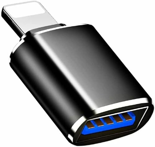 Multibao USB 3.0 camera adapter, 8 Pin Lighting to USB OTG Adapter with Charging Port compatible with Phone13/12/11/X/XS/XR/8/7/6 and Pad