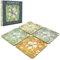 Set of 4 William Morris Golden Lily Floral Design Tea Coffee Cup Table Coasters