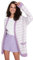 Trendyol Woman Oversize Standard V-Neck Knitwear Cardigan Maglione, Viola, M Donna