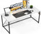 Devoko Scrivania per Computer 120 x 50 x 75 cm, Scrivania Piccola, Scrivania PC da Ufficio, Scrivania salvaspazio per Studio, Camera da Letto,Stile Industriale, Struttura in Metallo, Bianco