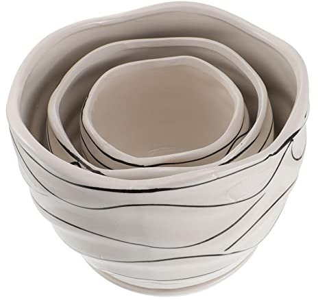 Supvox 3stücke Teiliges Sukkulententopf Untersetzer Kreative Blumentöpfe Für Zuhause Für Garten Balkon Und Bürodekoration