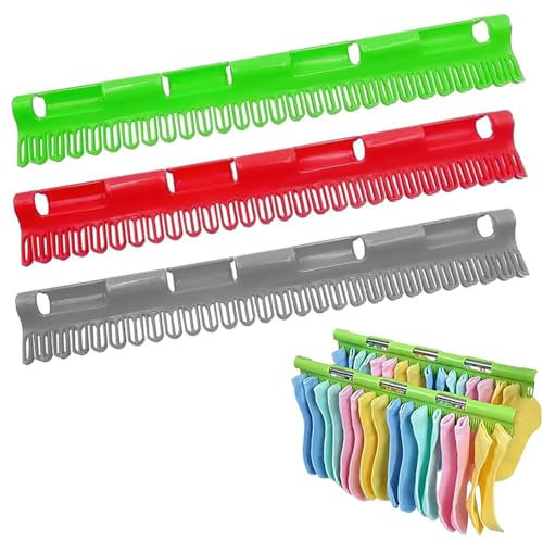 JINJUMEI 3 Stück Sockentrockner Wäscheständer, Trockengestell Socken Kleidung Socken Finishing Clips Kleiderständer für Socken Winddichter Aufhänger für Socken, Unterwäsche, Kleine Kleidung