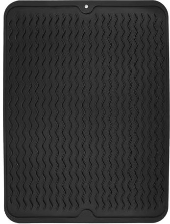 Tappetino scolapiatti in Silicone(40x30) ,Tappeto scolapiatti cucina, Tappetino Bar,Tappetino Resistente al Calore, Tappetino da Tavolotappetino per il lavandino adatto a piatti e scodelle
