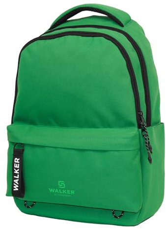 Walker Unisex Alpha Classic 42261-332-Classic Rucksack Digital Green mit Hauptfach, Laptopfach, ergonomischen Schulterriemen und Schlüsselanhänger, wasserabweisend, ca. 29 l Volumen