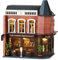 CRIOLPO Puppenhaus-Tinyatur-Bausatz, DIY Puppenhaus Set, Kreatives Holzhandwerk FüR Erwachsene, Tiny Handgefertigtes Puppenhaus Mit MöBeln, Tinyatur-HausbausäTze - Corner Western Restaurant