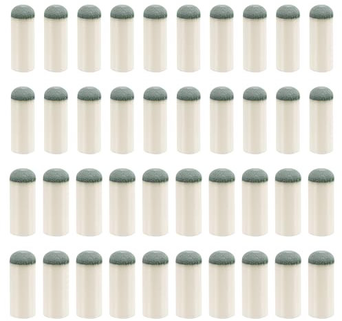 XIHIRCD 40pz Punte per Stecche da Biliardo, Punte di Ricambio per Stecche da Biliardo da 9mm e 10mm Affidabili Punte per Bastoncini da Piscina Accessori da Tavolo per Biliardo