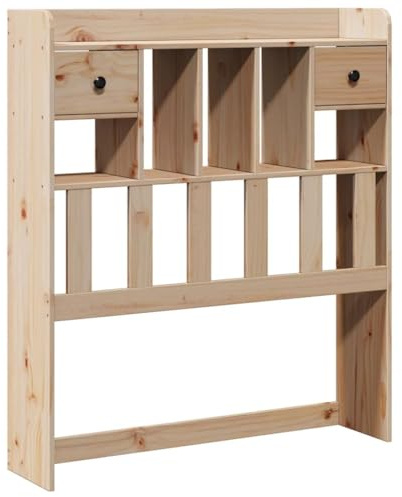 vidaXL Headboard with Storage 100 cm Solid Wood Pine