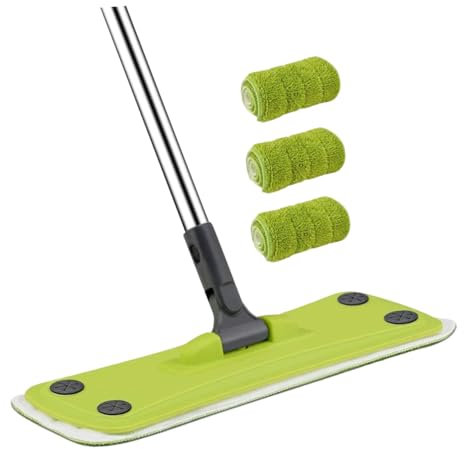 minkissy Trapeador De Microfibra para Pisos Giratorio 360° Ideal para Casa y Oficina