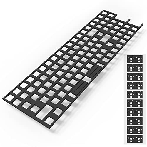 RUNJRX Poron-Tastatur-Leiterplattenschaum 96-Layout, Poron-Schalterpads 120 Stück und Tastatur-Schalldämpfer für benutzerdefinierte Tastaturen