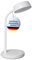 Maul Schreibtischlampe LED MAULabby | Kleine Schreibtischlampe mit Standfuß | Moderne Tischlampe für Schreibtisch, Büro | Flexible LED Lampe mit 3000K warmweißem LED Licht | Weiß