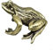 Aesthetic Solid Brass Frog Figure Lovely Ornament for Your Work Desk or Shelf