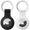 Frogetu 2 PCS Airtag Schutzhülle, Schlüsselanhänger, Hülle Silikon, Halter, Apple Anhänger, Air Tages Anhänger