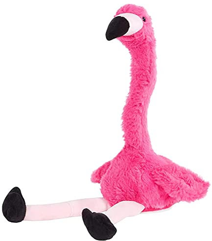 Ghzste Jouets de Danse en Peluche Flamant Rose, Jouets en Peluche électriques Flamant Rose, Jouets d'animaux Parlant et Dansant pour Enfants