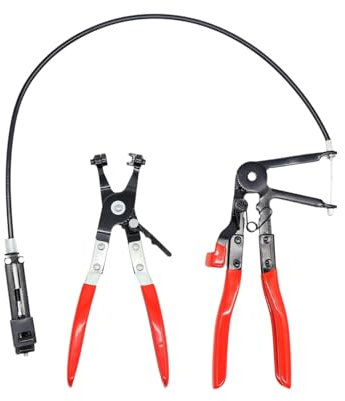 Set di 2 pinze per fascette stringitubo, per auto, per rimuovere e installare