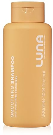 Luna Professional Haircare Smoothing Shampoo - Hydrating Hair Care for Frizzy, Damaged Hair with Vitamin E - Gentle Cleansing with Sunflower & Soy Protein for Soft, Manageable Results - 300ml