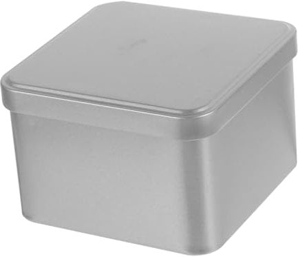 GRIRIW Metall Teedose Quadratisch Mit Deckel Tragbare Blechdose Für Lose Tees Für Aufbewahrung Von Schwarztee Grüntee Und Oolongtee Leicht Und Stapelbar