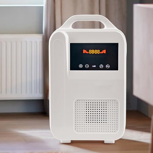 oiakus Máquina de Oxígeno Portátil, Equipo de Oxígeno para la Salud, Dispositivo de Oxígeno Eléctrico con Cánula de Oxígeno y Mochila, para Purificador de Aire para Casa, Viaje, Coche al Aire Libre