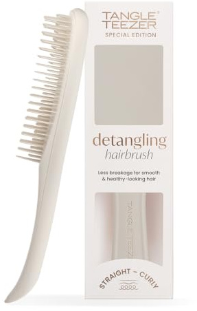 Tangle Teezer Ultimate Detangler Haarbürste – Nasses & Trockenes Haar – Entwirrungsbürste für Alle Haartypen – Zweistufige Borsten Reduzieren Haarbruch & Knoten – Bimssteingrau Matte Oberfläche