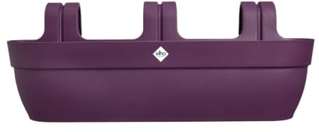 Elho vibia campana easy hanger XXL 70cm fioriera - Porpora Acero | Lungh. 23.7 x Largh. 69 x Alt. 26.8 cm | Adatto per esterni | Plastica riciclata al 100%