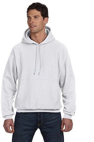 Champion Men's Men' Reverse Weave Fleece Pullover Hoodie,Silver Grey,X-Large
