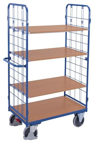 Etagenwagen hoch RAL5010 Enzianblau Rollwagen Kastenwagen Schrankwagen