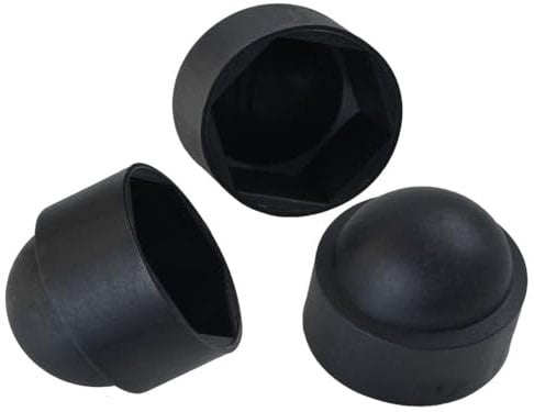 100 Stück Sechskant Schutzkappe M10 - Schlüsselweite 17mm, Farbe schwarz - Abdeckkappe