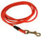 10 Meter Schleppleine Orange aus runder Beta Biothane 8 mm Durchmesser(Coated Rope) für große Hunde Wasser- und Schmutzabweisend