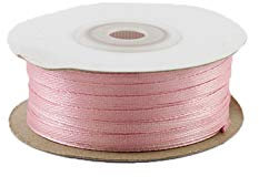 Creativery 91m Rolle Satinband 3mm (044 Altrosa) // Schleifenband einseitiges Hochzeit Taufe Deko Band Dekoband Geschenkband