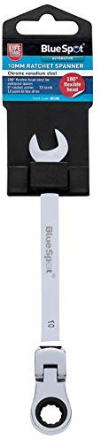 Blue Spot Tools 10mm Ratchet Spanner Flexible Head (180°)