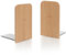 Winterworm Simple Wood Japanese Style Nature Beech Wood Book Stand Bookends Book Ends Shelf Shelves Holder Log color (Square)