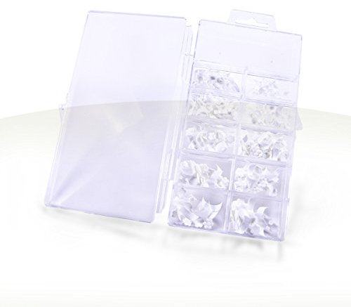 OCIBEL - 100 Capsules Quick French Blanche (Boite) pour Manucure, Faux Ongles et Nail Art