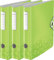 Leitz Aktenordner, A4, elastischer Verschluss, leichter Polyschaum, WOW Reihe, Green Metallic, 3er Ordner | schmal