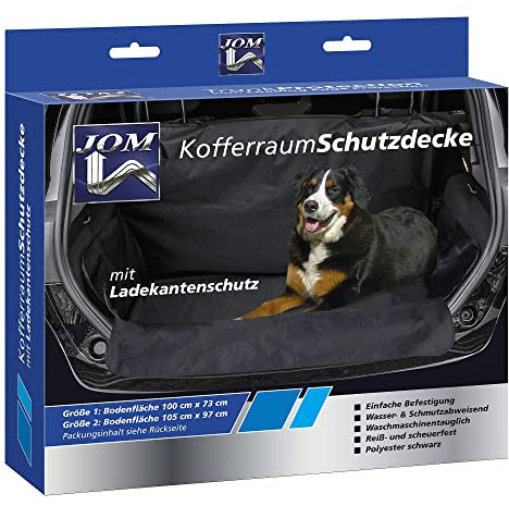 JOM Car Parts & Car Hifi GmbH 20697 Kofferraumschutz Hunde wasserabweisend rutschfest Kofferraumdecke mit Seitenschutz Kofferraumschutz Decke inkl Ladekantenschutz