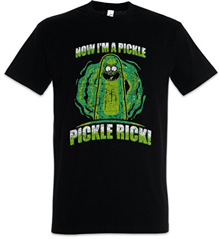 Urban Backwoods Pickle Rick Herren T-Shirt Schwarz Größe XL