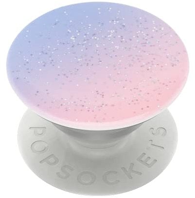 PopSockets PopGrip - Ausziehbarer Sockel und Griff für Smartphones und Tablets mit einem Austauschbarem Top - Glitter Morning Haze