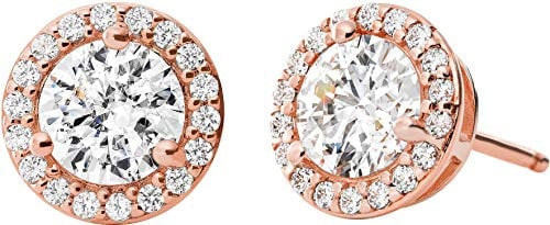 Michael Kors Ohrringe MKC1035AN791 Damen Ohrstecker Silber 925 Rose Zirkonia
