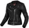 OZONE MOTO Classic Lady Motorradjacke Damen | Leder | Ellbogen und Schulterprotektoren | 5 Taschen | Taille Anpassung