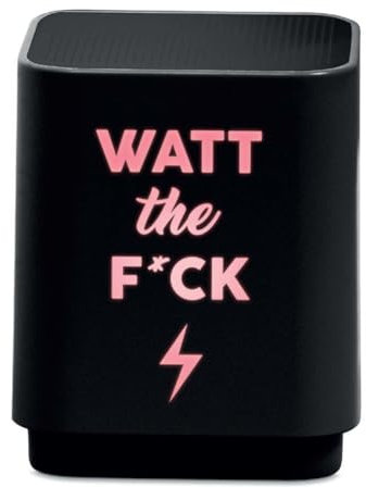 Bigben Enceinte Bluetooth Noir avec lumière et Design Watt The Fuck