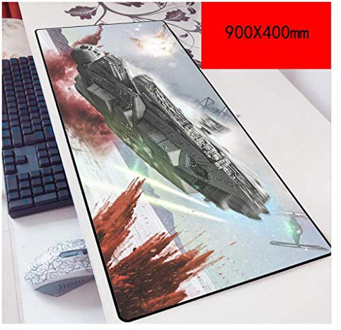 Star Wars 900X400Mm, Tapis De Souris De Jeu Ultra-Précis Et Rapides avec Une Base De 3Mm D'Épaisseur, pour Ordinateurs Portables, S