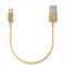 Câble de synchronisation de données Lightning en nylon robuste pour Vivo S1 Y11 Y12 Y17 Y19 (20 cm)