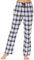 AIRIKE Femmes Pantalons Longs Coton Doux Bas de Pyjama Chaud Vêtements de Nuit à Carreaux No.3762 M