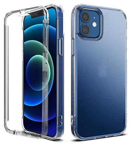GAPlus iPhone 12 / iPhone 12 Pro 6.1 Front and Back Case 【Built in Screen Protector】 Transparent Clear Full Protection PC Hard Soft Slim Thin Cover Bumper Shockproof For iPhone 12