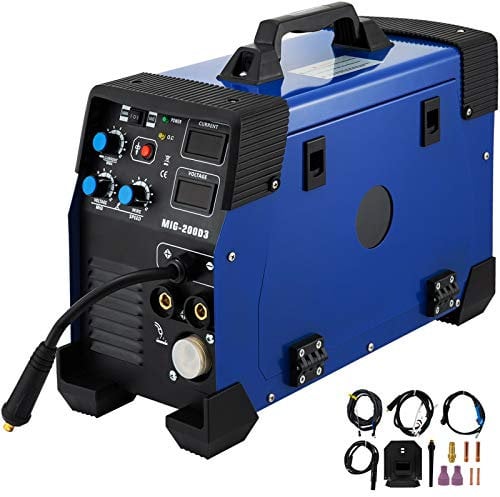 5 in 1 MIG/MAG/TIG/Flux/MMA Inverter Welder IGBT 200Amp Combo Welding Machine Spot Welder 200A