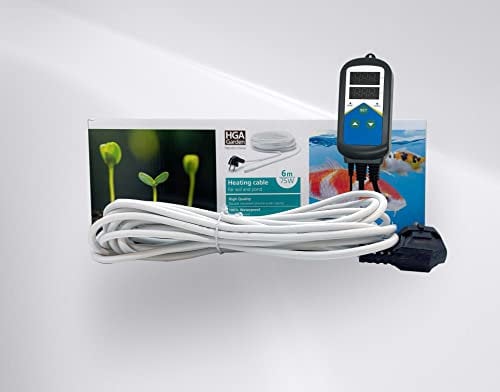 Pondlife Teichheizkabel - Set 75W / 6 m inkl. Thermostat - Teichheizung - Eisfreihalter
